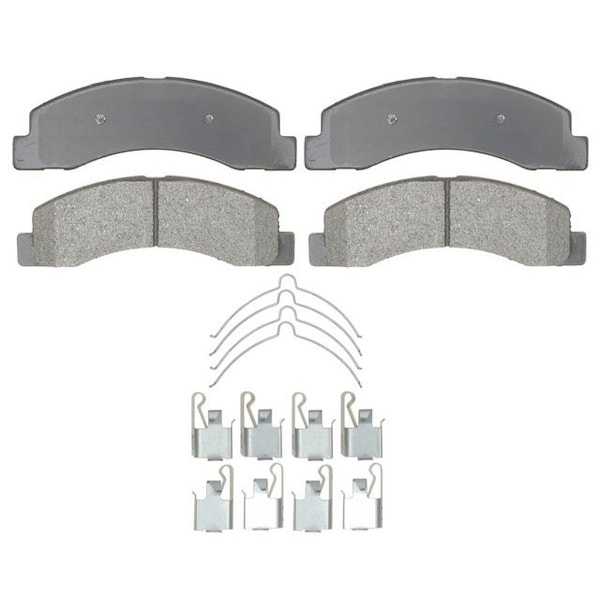 R/M Brakes BRAKE PADS OEM OE Replacement With Hardware Metallic PGD824M - main